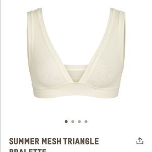 SKIMS Summer Mesh Triangle Bralette Bone Small